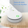 Portable Ozone & Ionic Air Purifier 2 in 1 Eliminate Odor for Home, Car, Refrigerator, Shoe Cabinet, Pet Room, Hunting Bag