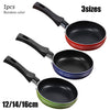 12cm/14cm/16cm Mini Frying Pan Non-Stick Steel Frypan Pot Saucepan Random Color For Cookware Kitchen Cookware
